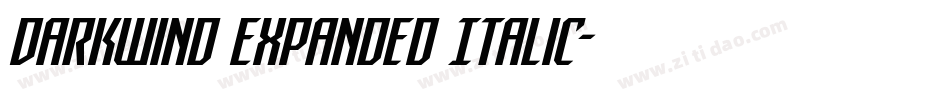 DarkWind Expanded Italic字体转换
